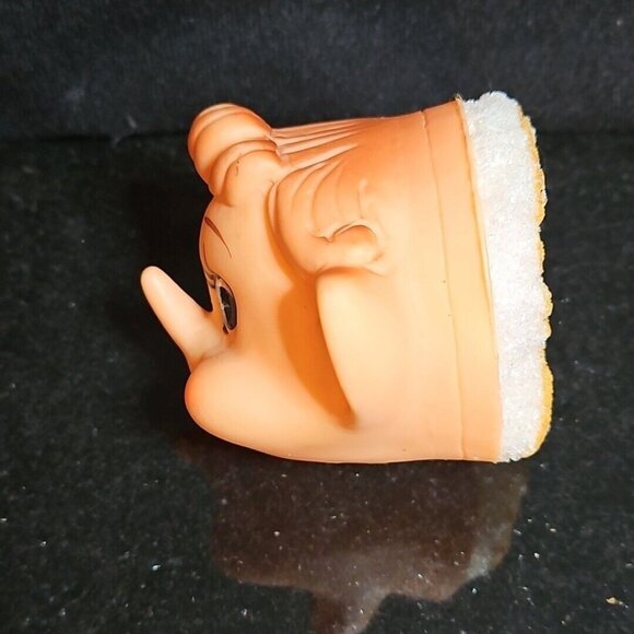 Vtg Santa Claus Elf Rubber Face Lot 2 Heads Doll Making Christmas Knee Hugger - Picture 8 of 10